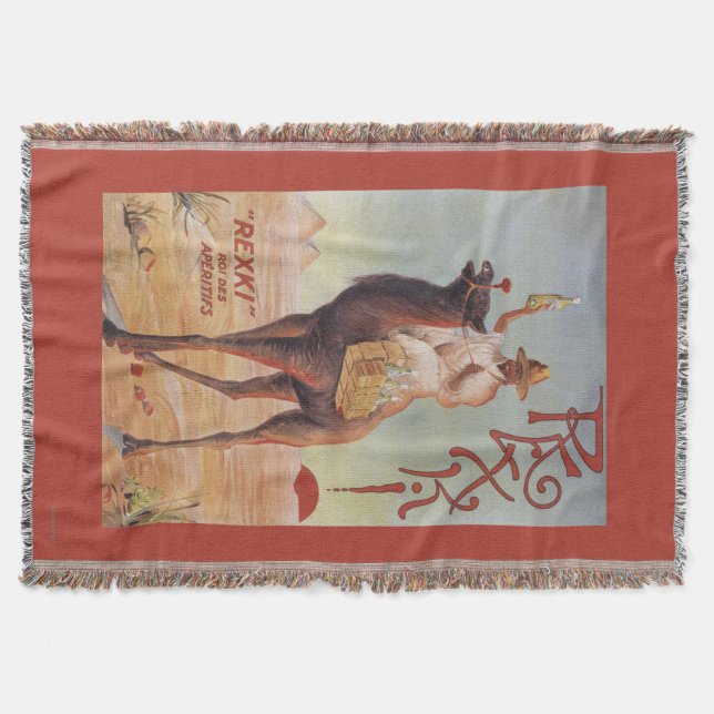 Rexki - King of Before Dinner Liqueurs Throw Blanket (Front)