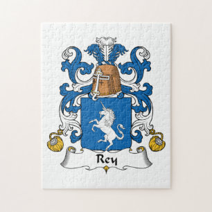 Rey Family Crest Jigsaw Puzzle