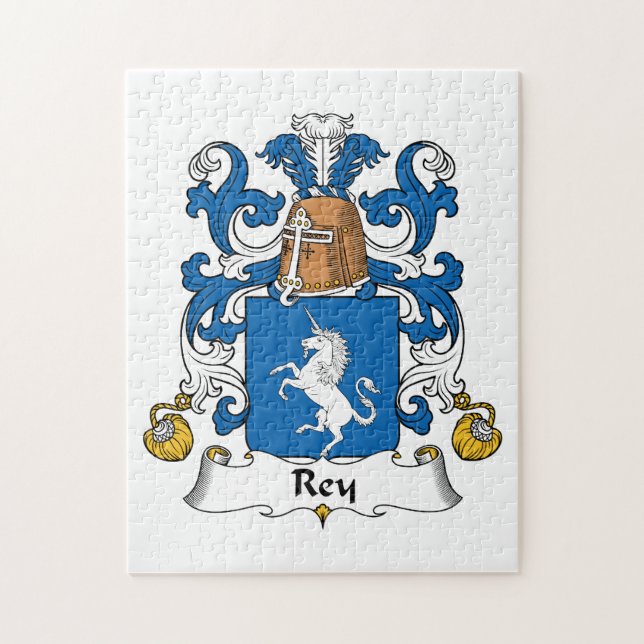 Rey Family Crest Jigsaw Puzzle (Vertical)