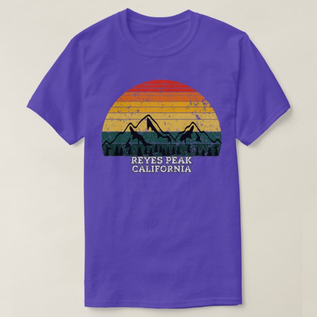 Reyes Peak California T-Shirt (Design Front)