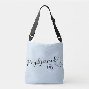 Reykjavík Heart Customisable Bag, Iceland Crossbody Bag
