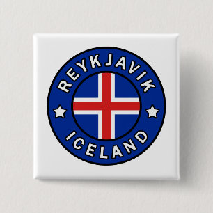 Reykjavik Iceland 15 Cm Square Badge
