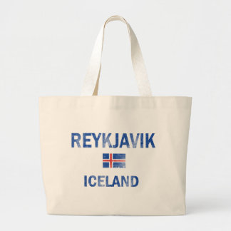 Reykjavik Iceland Designs Large Tote Bag