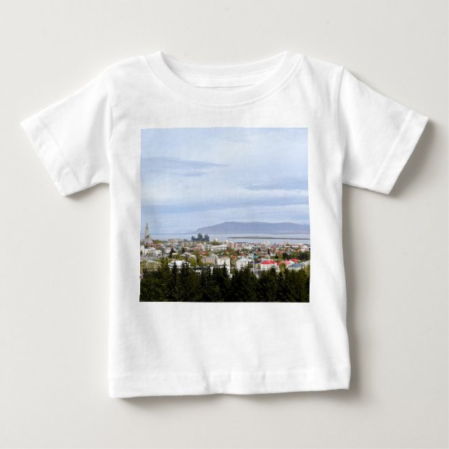 Reykjavik Iceland Europe Mount Esja Photo Baby T-Shirt (Front)