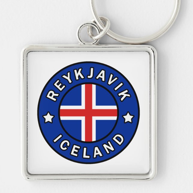 Reykjavik Iceland Key Ring (Front)