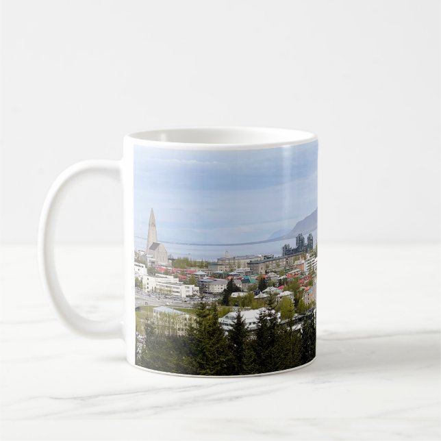 Reykjavik Iceland Landscape Esja Photo Coffee Mug (Left)