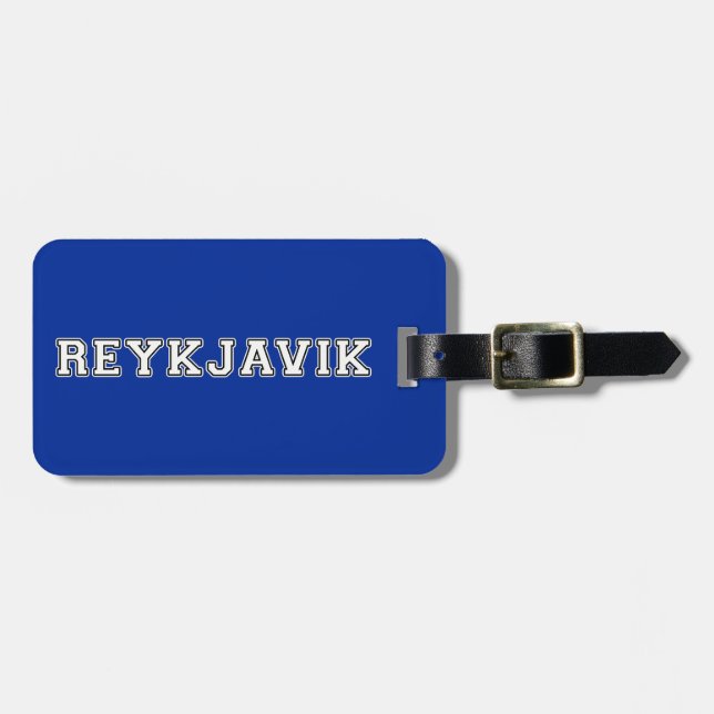 Reykjavik Iceland Luggage Tag (Front Horizontal)