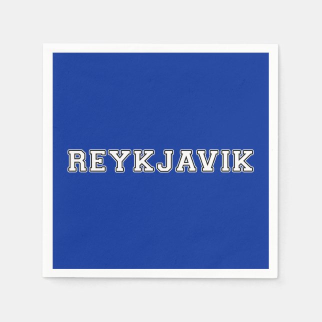Reykjavik Iceland Napkin (Front)