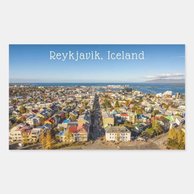 Reykjavik Iceland Rectangular Sticker (Front)