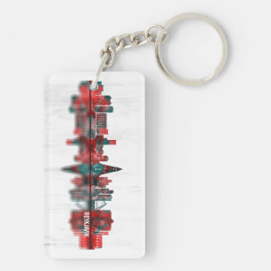 Reykjavik Iceland Skyline Key Ring