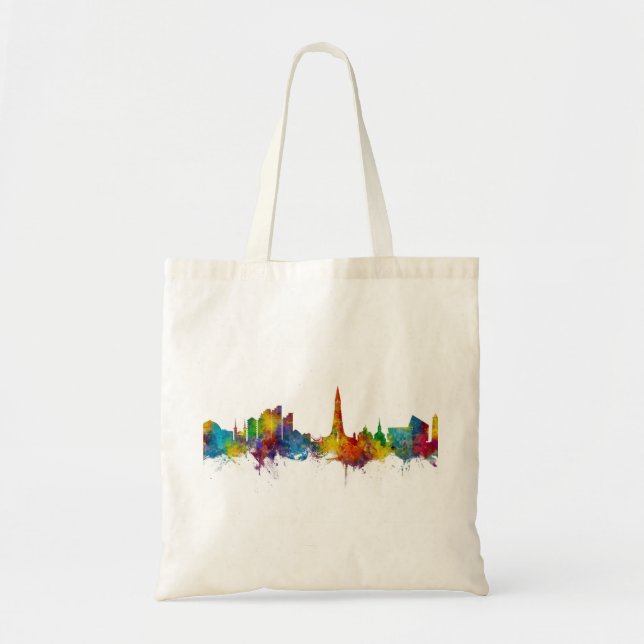 Reykjavík Iceland Skyline Tote Bag (Front)