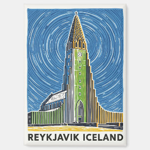 Reykjavík Iceland Travel Magnet