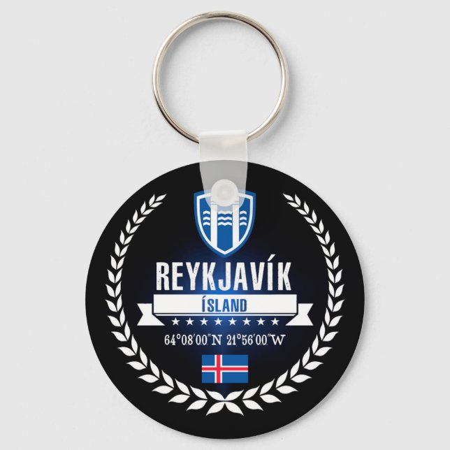Reykjavík Key Ring (Front)