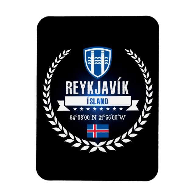 Reykjavík Magnet (Vertical)