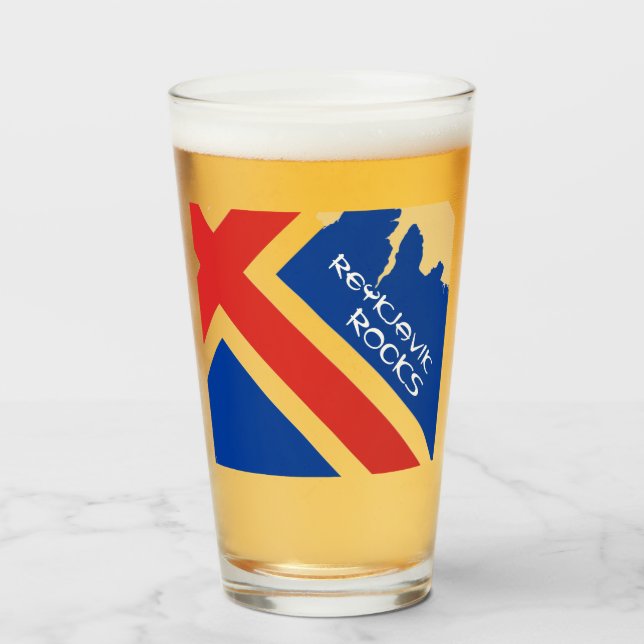 Reykjavik Rocks   Glass (Front Filled)