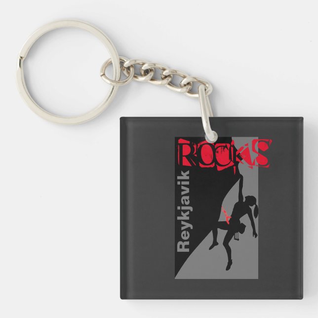 Reykjavik Rocks Key Ring (Front)