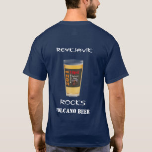 Reykjavik Rocks Volcano Beer T-Shirt