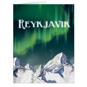 Reykjavik Vintage Travel Poster