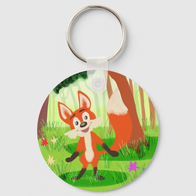 Reynard the Fox Key Ring (Front)
