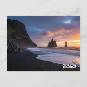 Reynisdrangar Iceland Travel Postcard