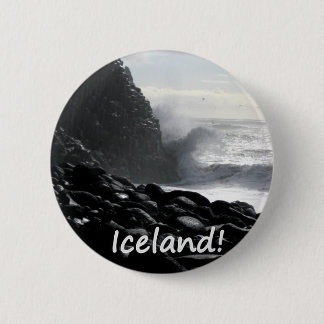 Reynisfjara Beach Iceland 6 Cm Round Badge