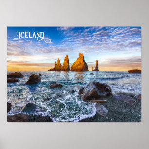Reynisfjara Beach, Iceland Poster