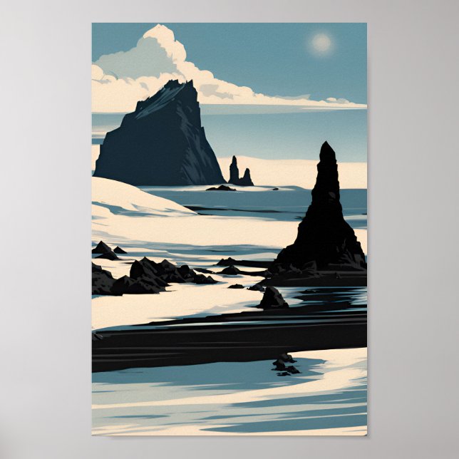 Reynisfjara Beach Poster (Front)