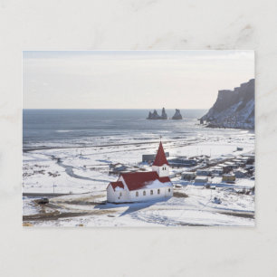 REYNISKIRKJA - VÍK Í MÝRDAL, ICELAND POSTCARD