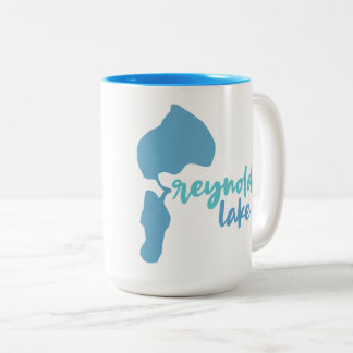 Reynolds Lake, Paw Paw, Michigan Two-Tone Coffee Mug