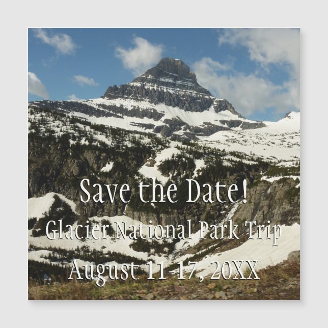 Reynolds Mountain from Logan Pass at Glacier Park (Front)