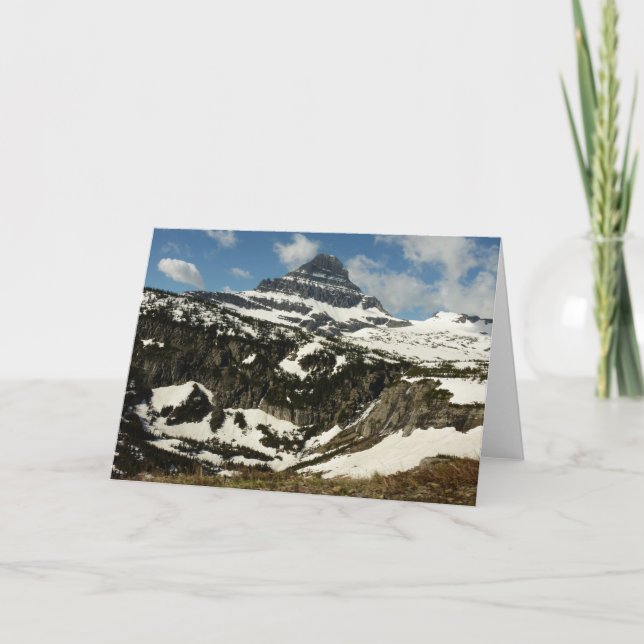 Reynolds Mountain from Logan Pass at Glacier Park Card (Front)