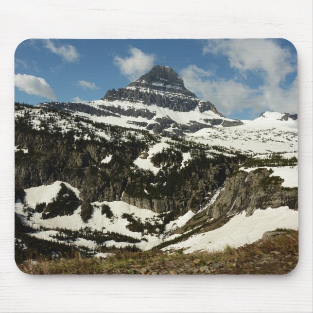 Reynolds Mountain from Logan Pass at Glacier Park Mouse Pad (Front)