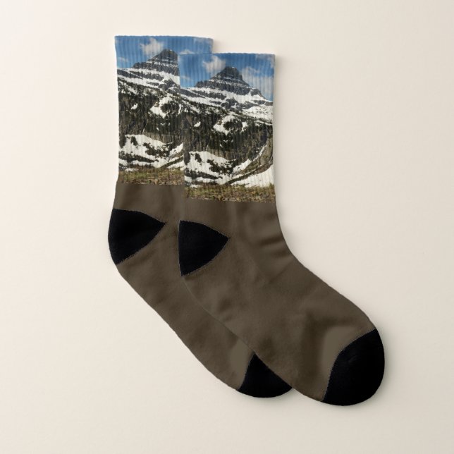 Reynolds Mountain from Logan Pass at Glacier Park Socks (Pair)