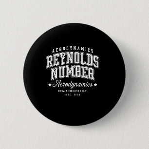 Reynolds Number Aerodynamics Disc Golf 6 Cm Round Badge