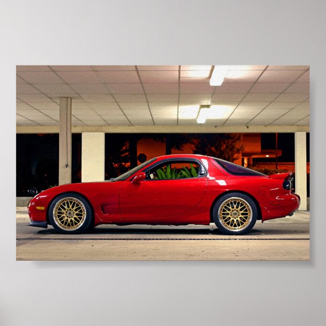 Rey's FD RX-7 Poster (Front)