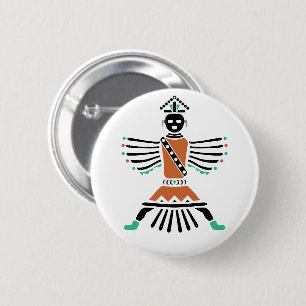 rez knifewing warrior 6 cm round badge