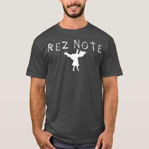 Rez Note Powwow Native American Design T-Shirt