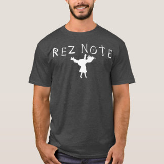 Rez Note Powwow Native American Design  T-Shirt
