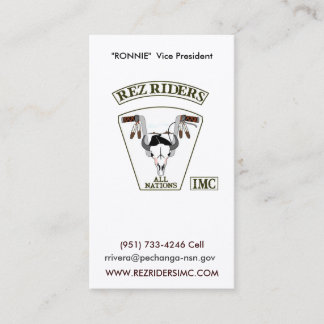 Rez Riders IMC Business Card