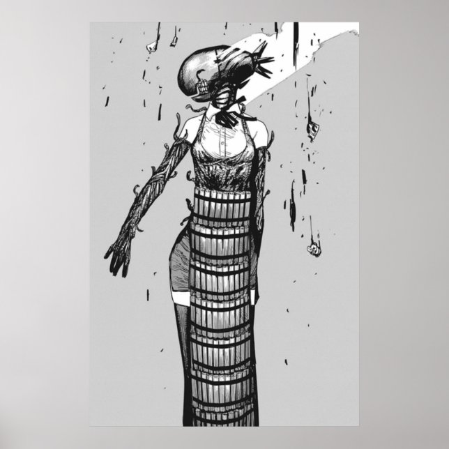 Reze  Bomb Devil  Chainsaw Man Manga Poster (Front)