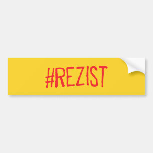 rezist romania political slogan resist protest sym bumper sticker