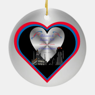Rfalconcam-ROC Falcons 25 Yrs Ornament