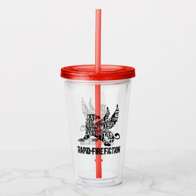 RFF Griffin Clear Tumbler BLK Logo (Front)