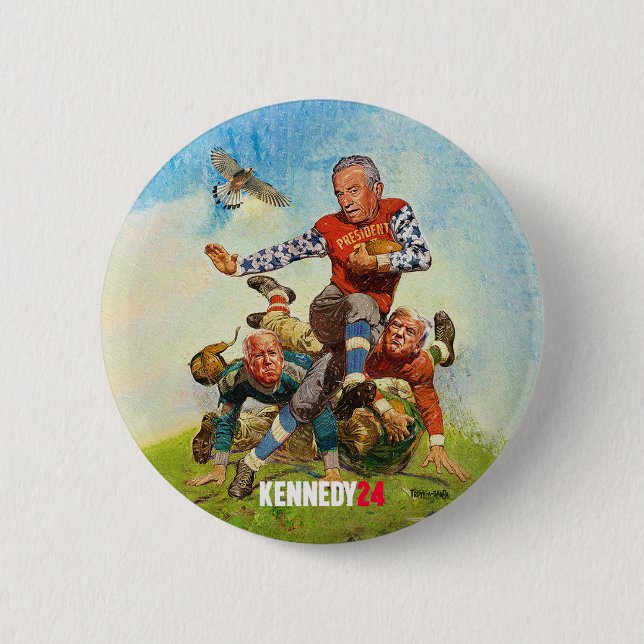 RFK Jr. — our Victor Valiant! 6 Cm Round Badge (Front)