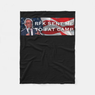 Rfk Sent Me To Fat Camp Fleece Blanket