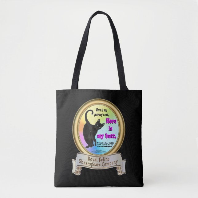 RFSC Royal Feline Shakespeare Company Tote Bag (Front)