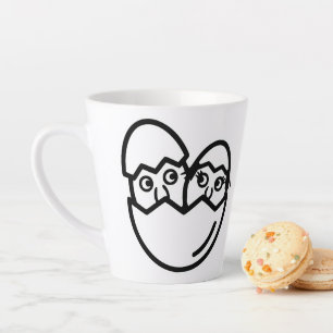 RG RA Egg Art Latte Mug