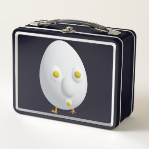 RG RA Egg Art Metal Lunch Box
