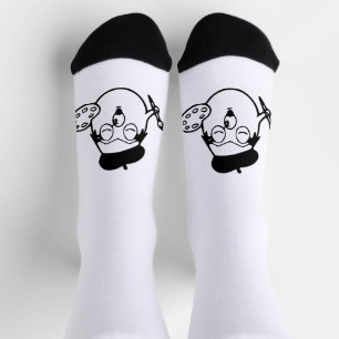 RG RA Egg Art Socks