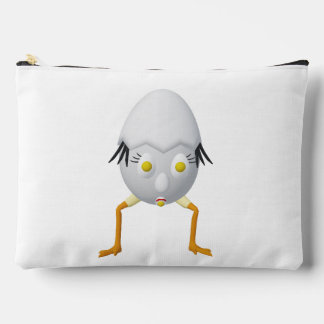RG & RA Quirky Egg Character Cute Design Accessory Pouch